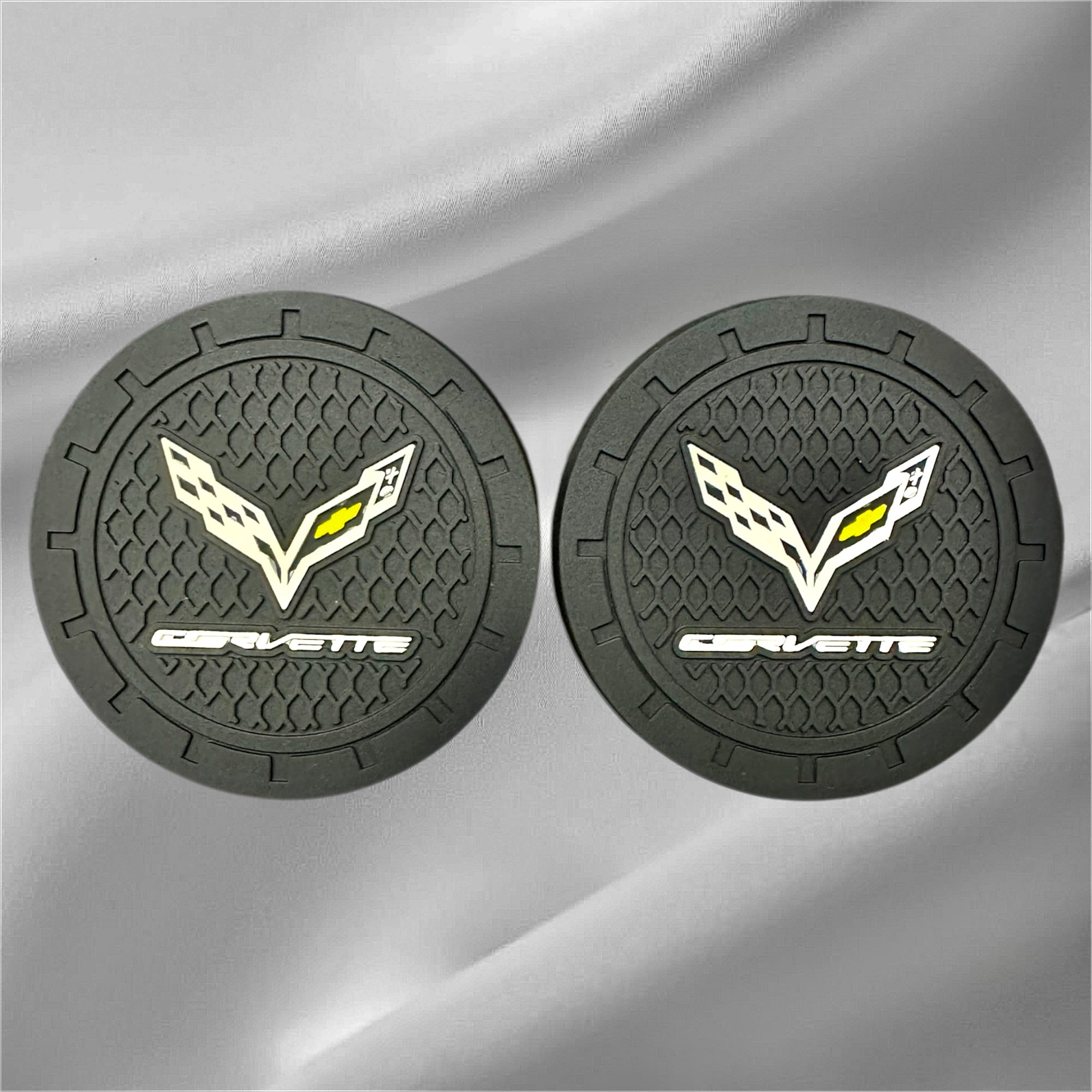 2x Cup Coaster | for Chevy Corvette image 0