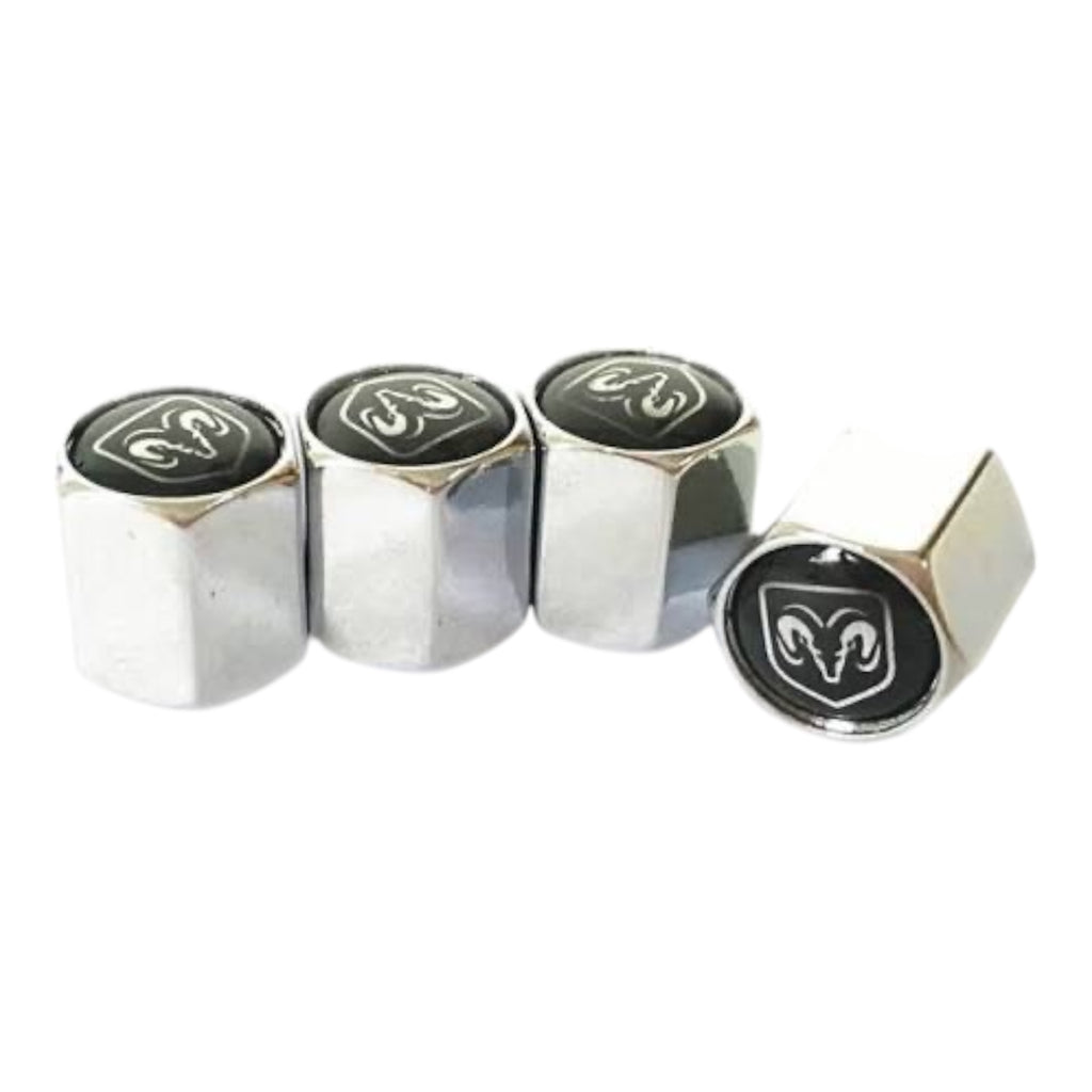 4x Chrome Hex Tire Valve Caps | for Dodge RAM image 2