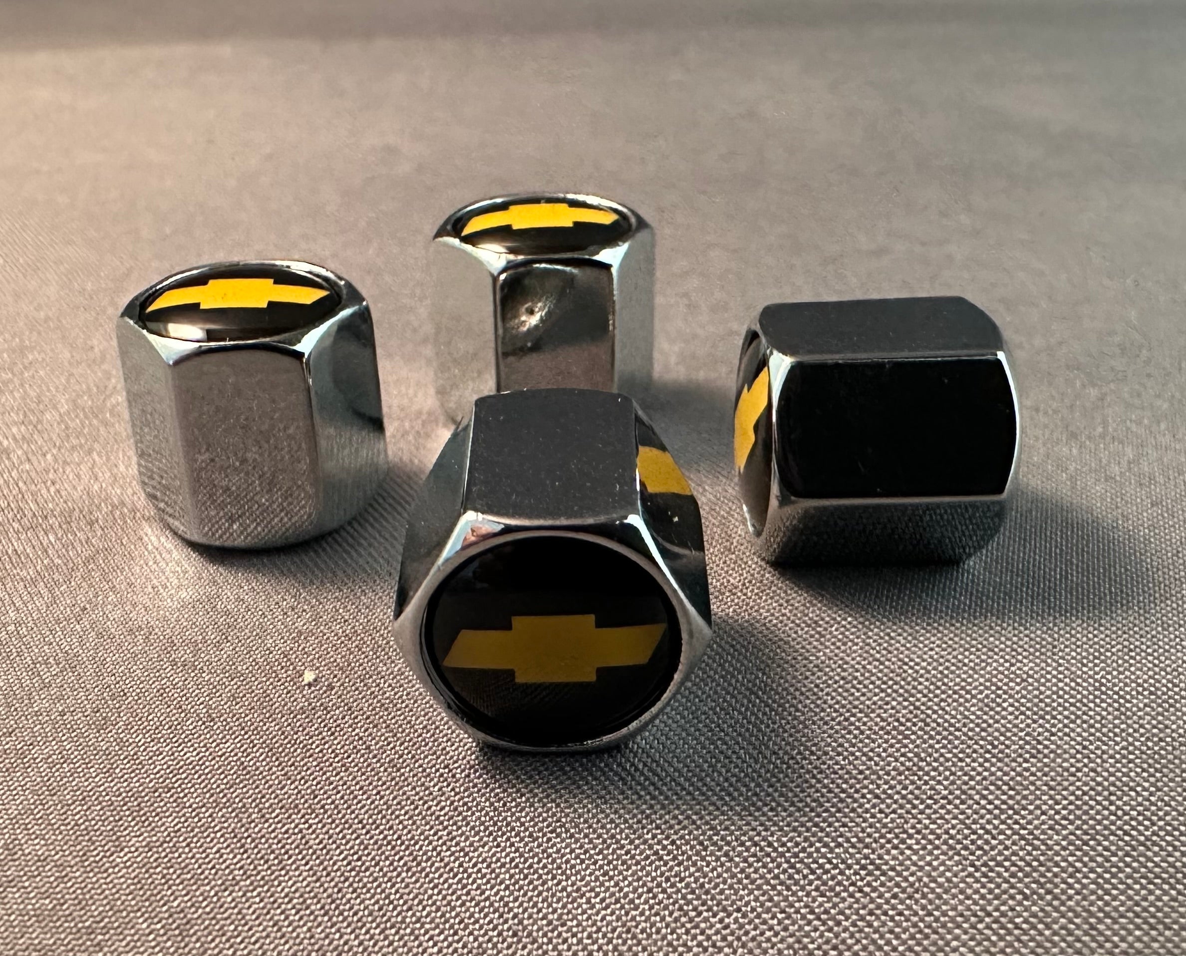 4x Chrome Tire Valve Caps | for Chevrolet image 4