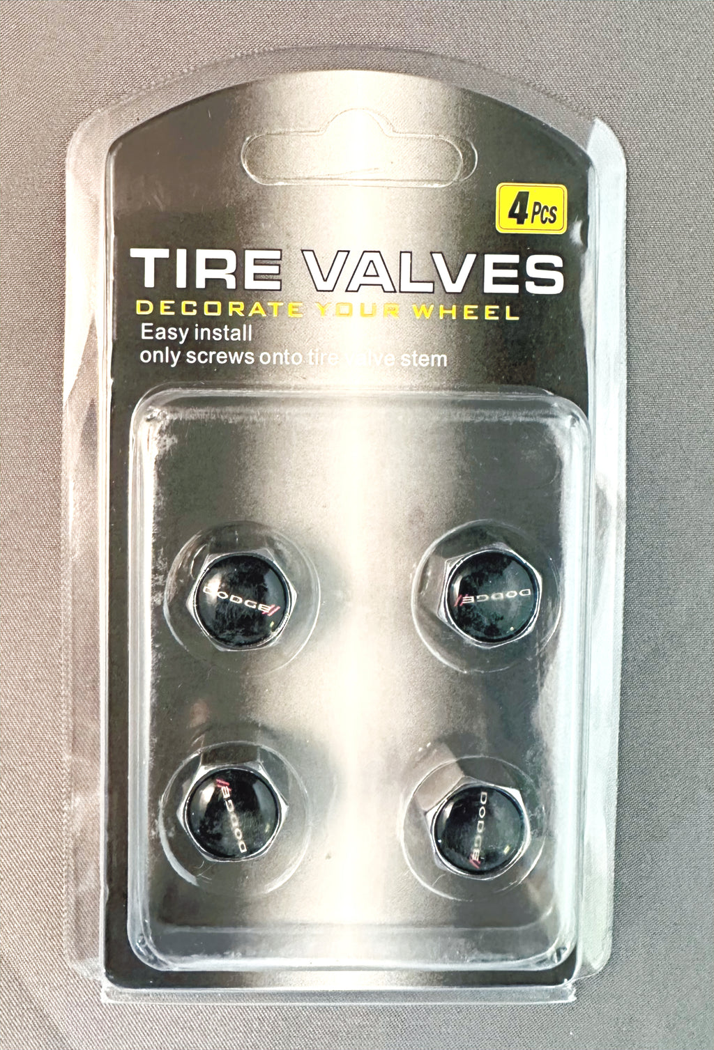 4x Chrome Hex Tire Valve Caps | for Dodge image 2