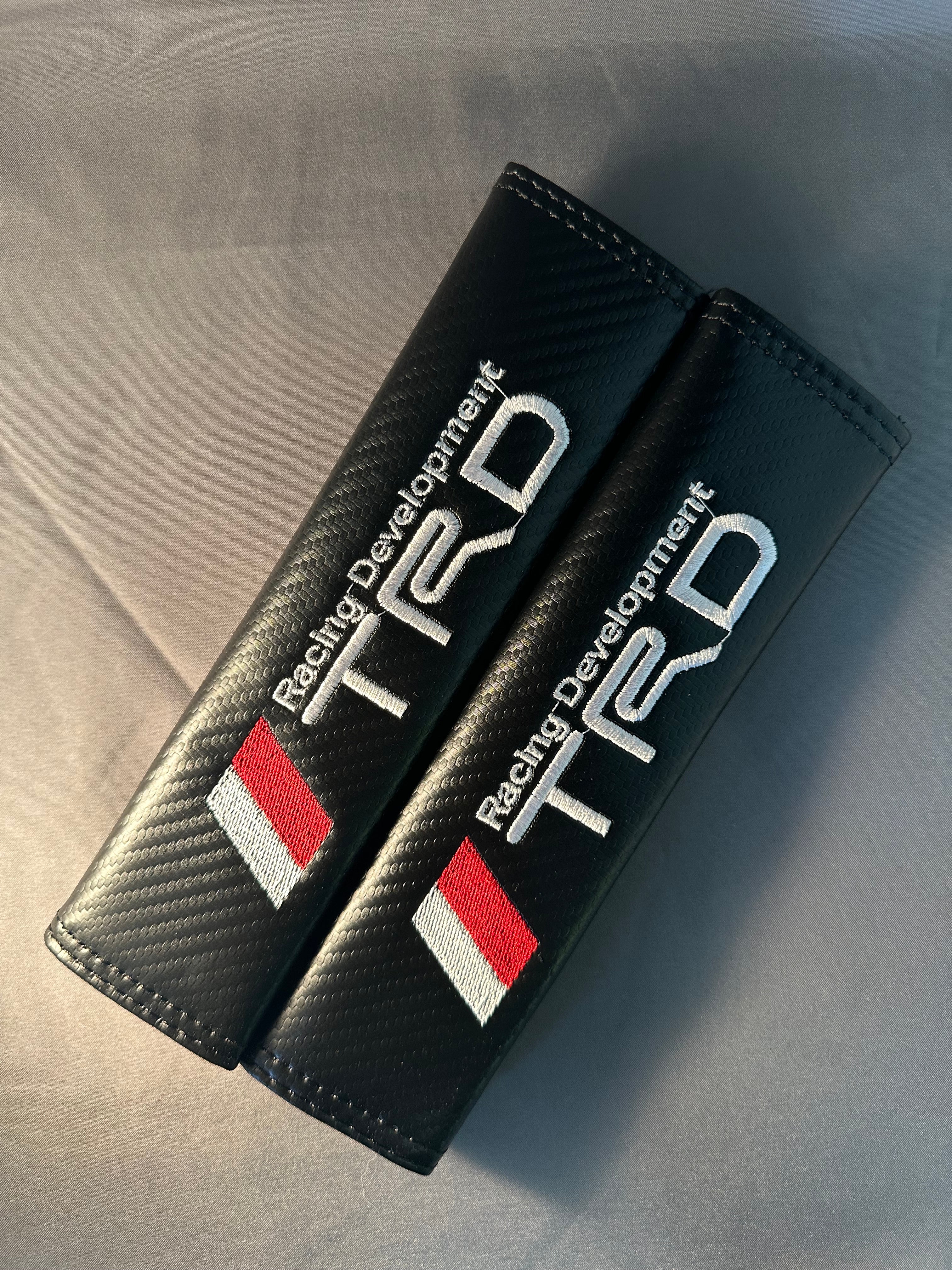 2x Seatbelt Cover Carbon Fiber Look | for Toyota TRD image 0