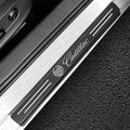 4x Door Sill Protectors Carbon Fiber Look | for Cadillac image 0