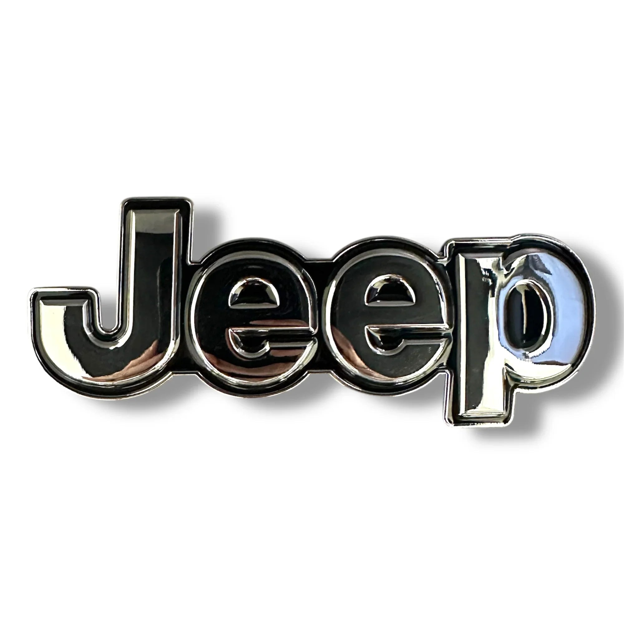 Black/Chrome Bubble Emblem | for Jeep image 0