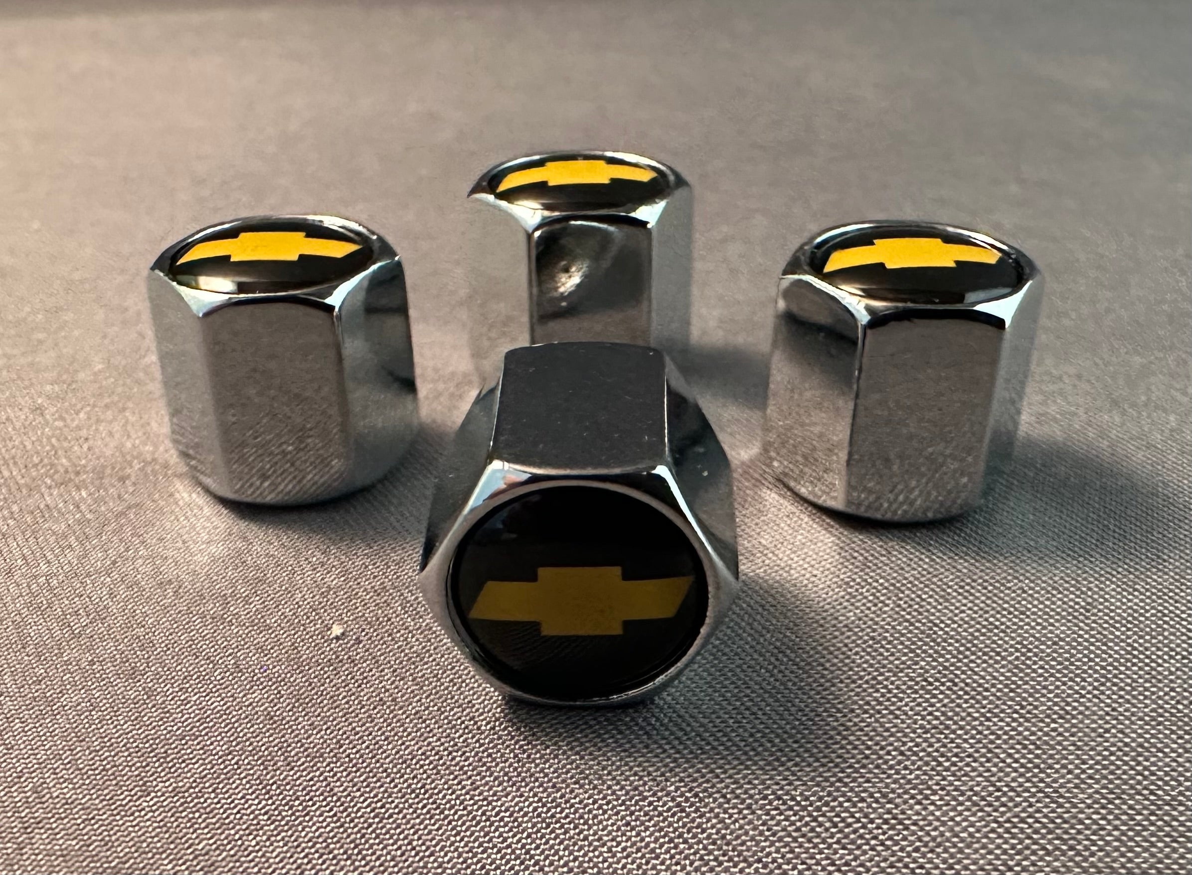 4x Chrome Tire Valve Caps | for Chevrolet image 5