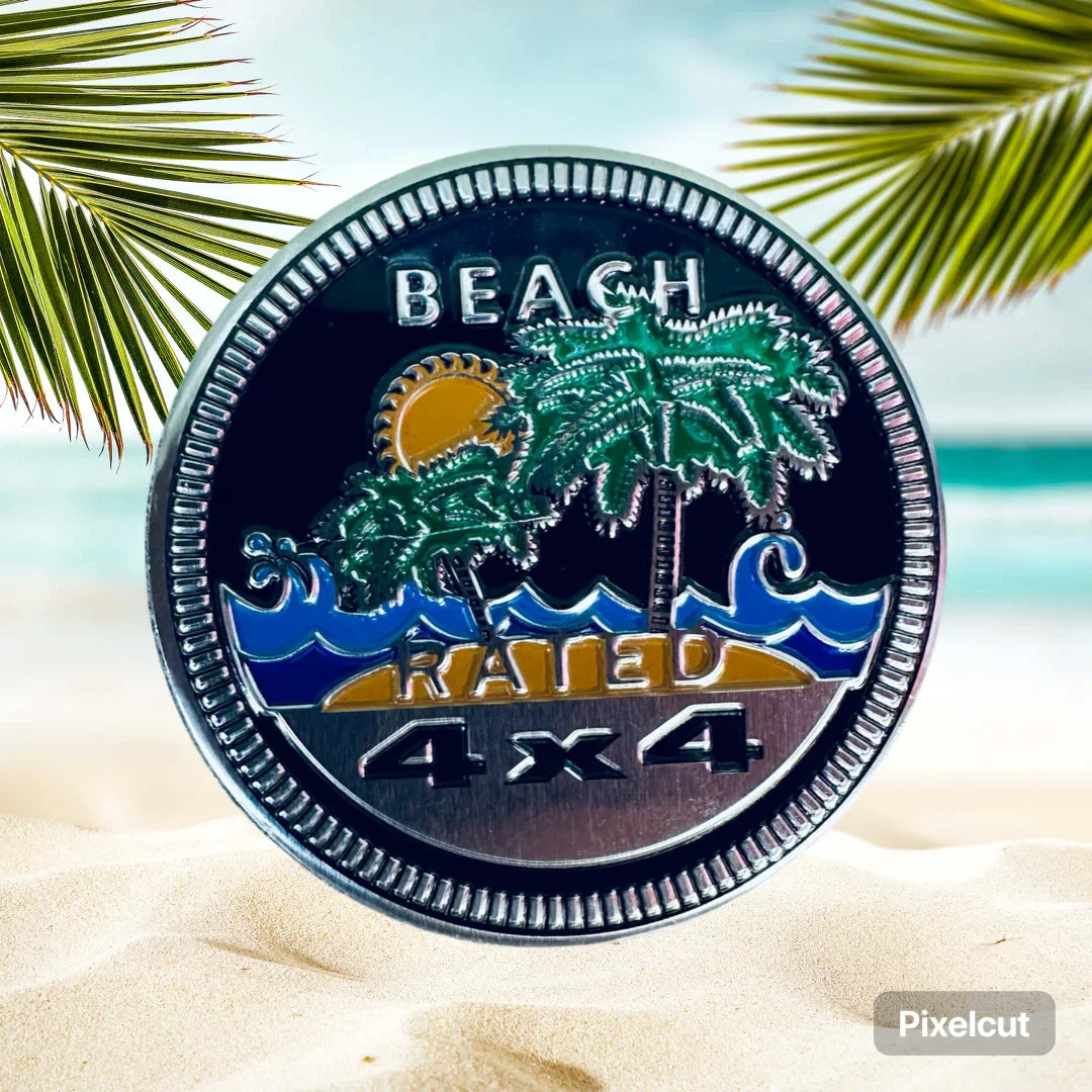 Beach Rated 4x4 Badge | for Jeep image 0