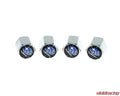 4x Chrome Hex Tire Valve Caps | for Subaru image 0