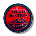 Trail Rated 4x4 Badge | Jeep Red/Black image 0