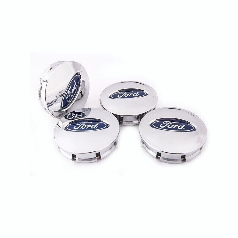4x Chrome Center Wheel Caps | for Ford image 1