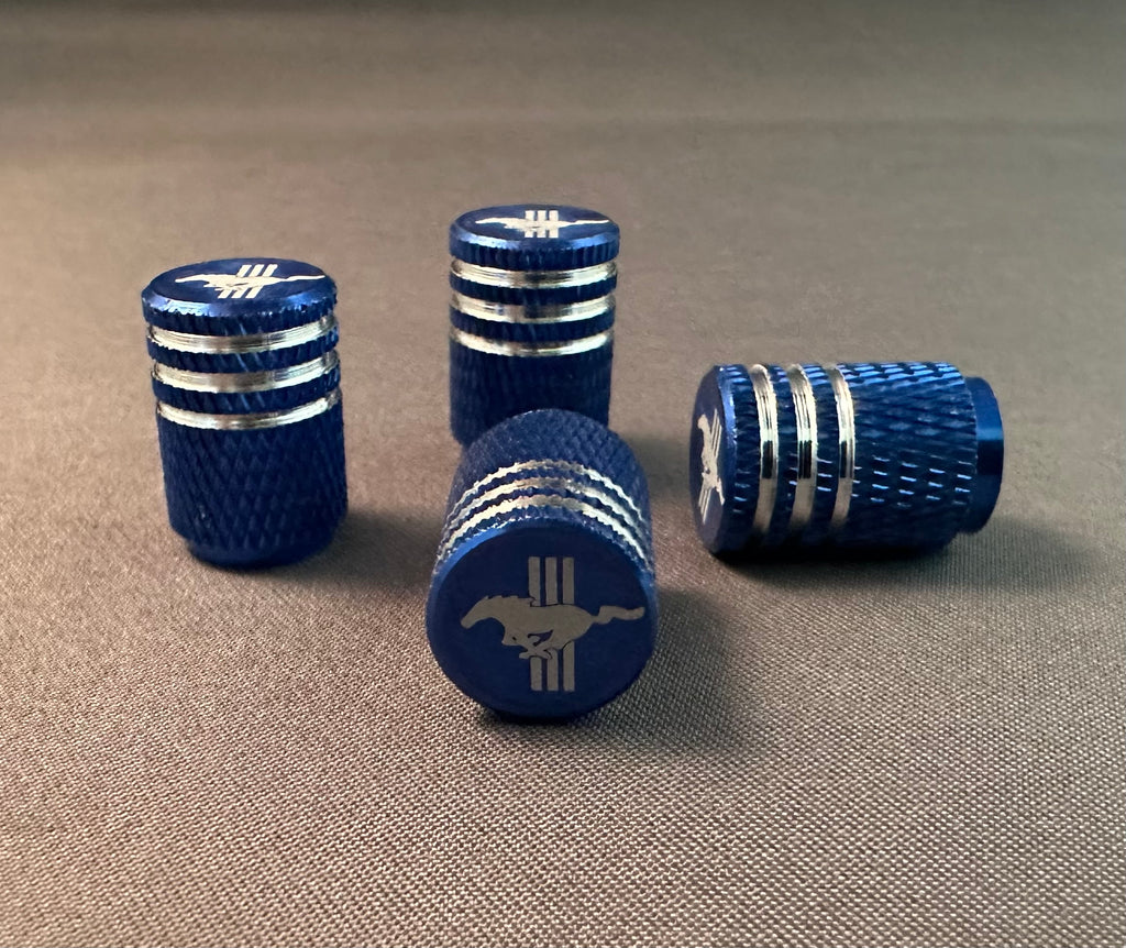 4x Tire Valve Caps | for Ford Mustang image 2