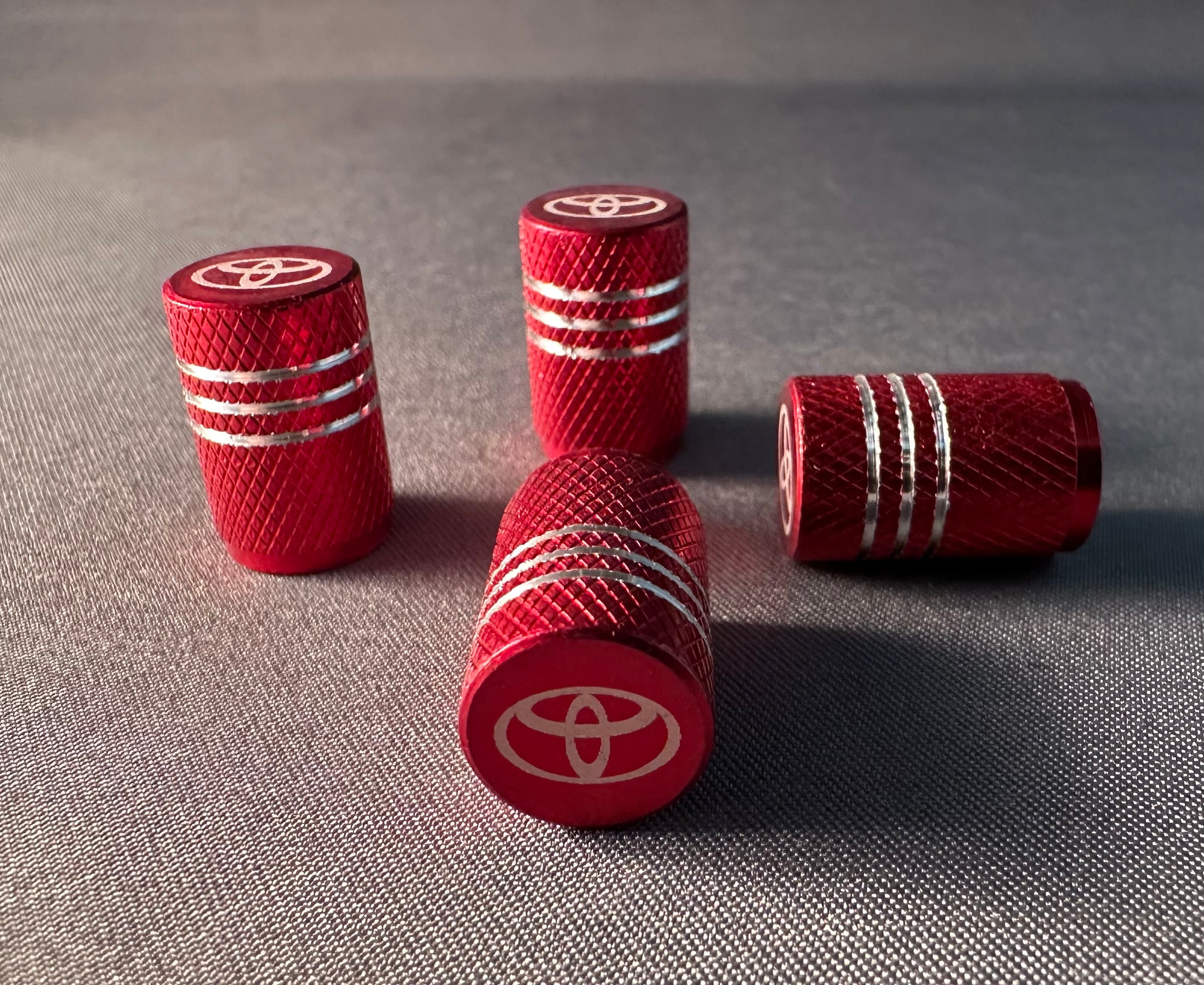 4x Tire Valve Caps | for Toyota image 0