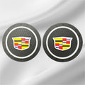 2x Cup Coasters w/ White Ring | for Cadillac image 0