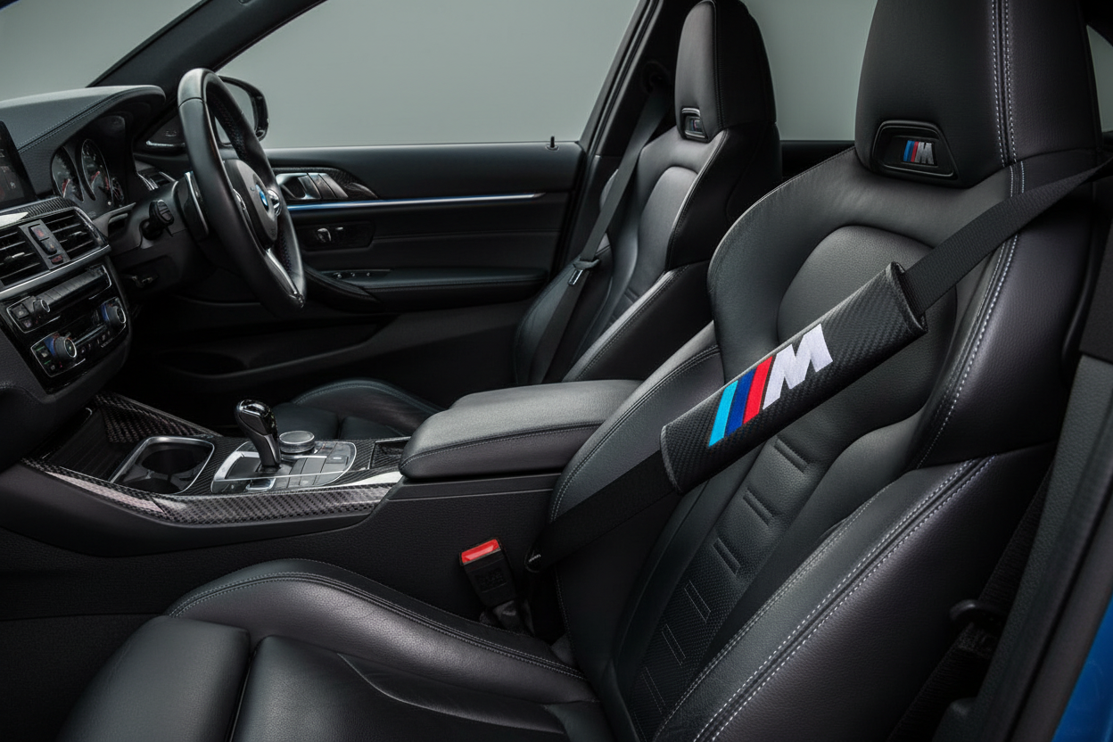 BMW M Series Carbon Fiber Seatbelt Covers