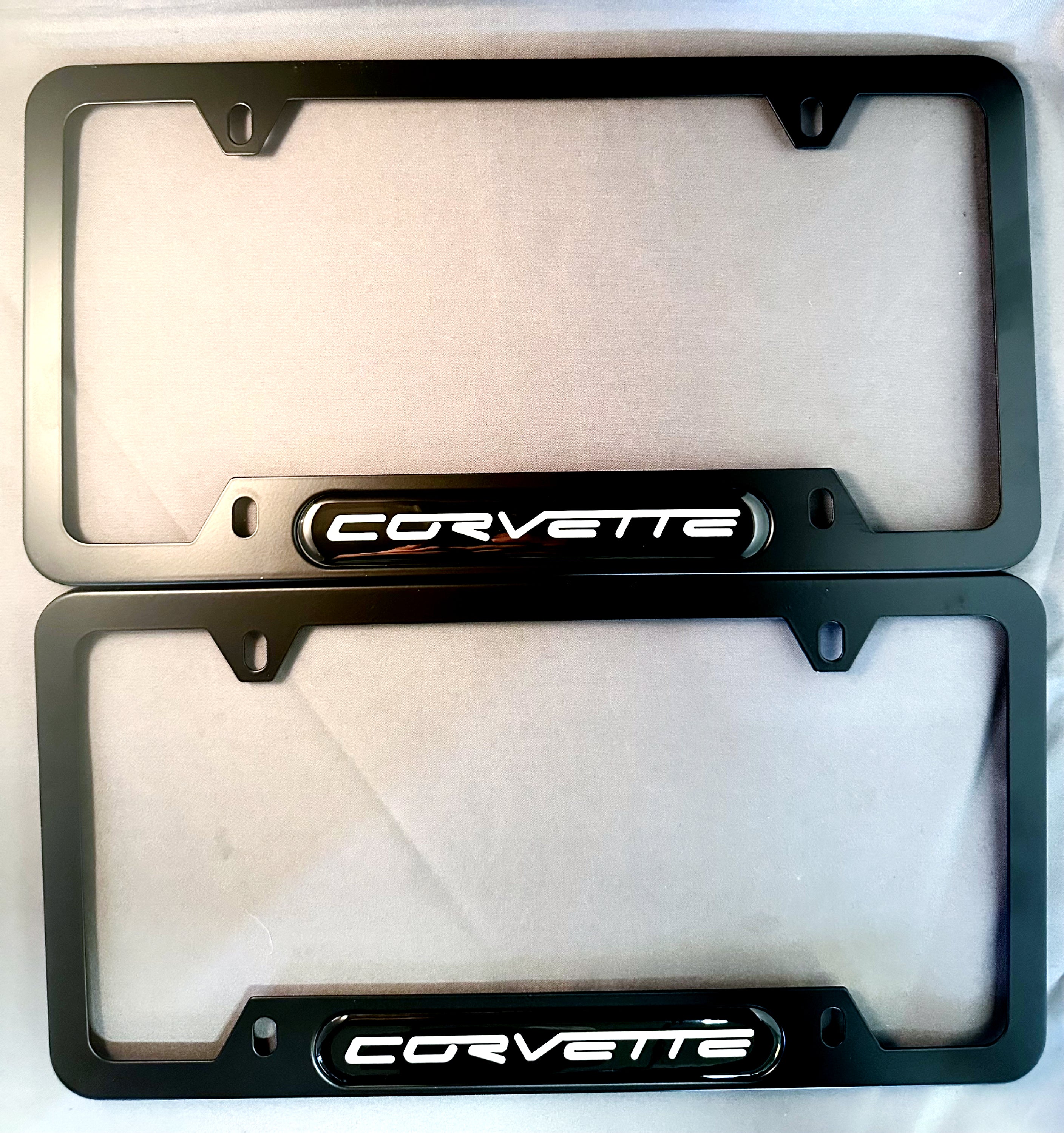 2x License Plate Holder Front/Back | for Chevy Corvette image 0