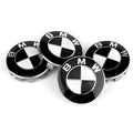 4x Black & White Hood Emblem | for BMW image 0