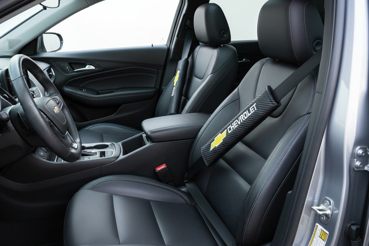 Chevrolet Carbon Fiber Seatbelt Covers
