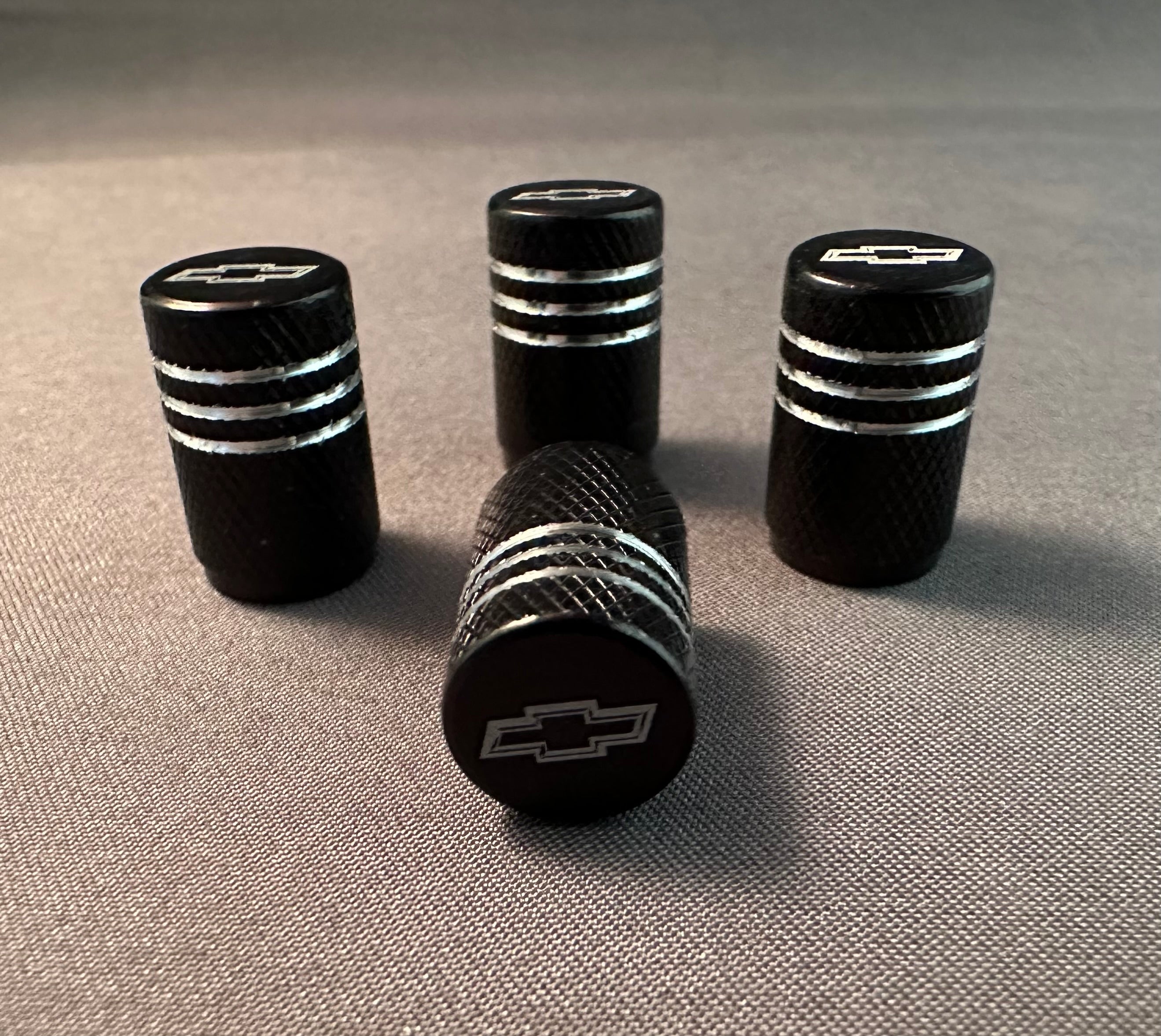 4x Tire Valve Caps | for Chevrolet image 0