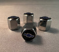 4x Chrome Tire Valve Caps | for Chevrolet image 0
