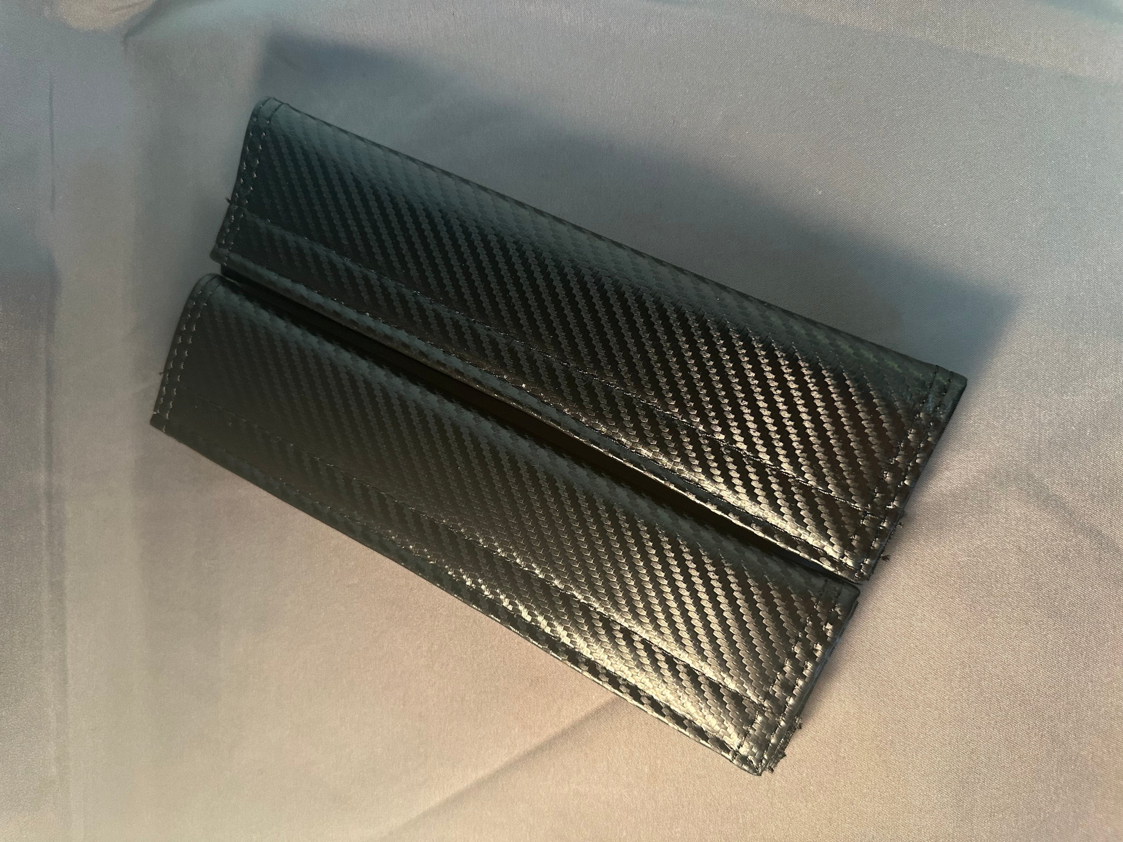 2x Seatbelt Covers Carbon Fiber Look | for Porsche image 1