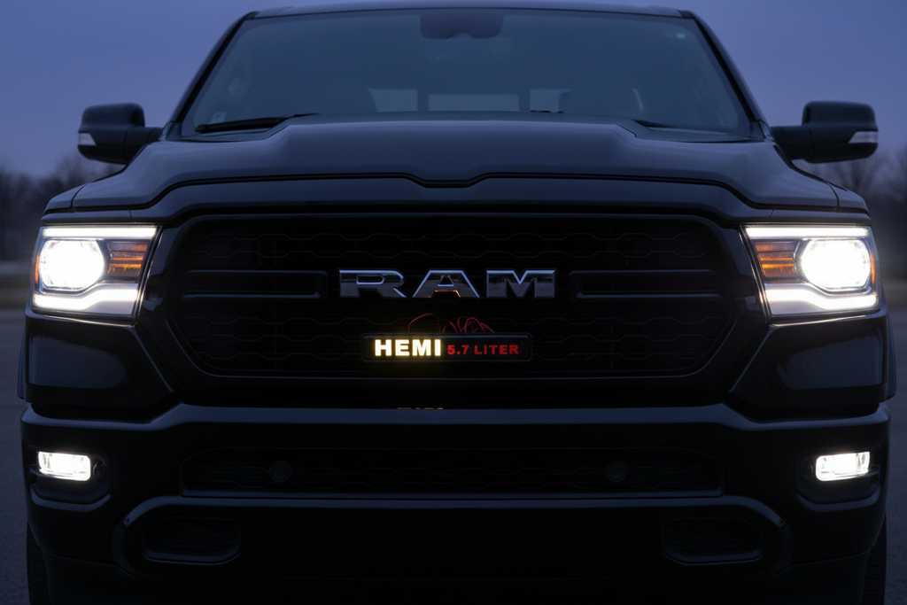 HEMI 5.7L LED Glowing Grille Emblem