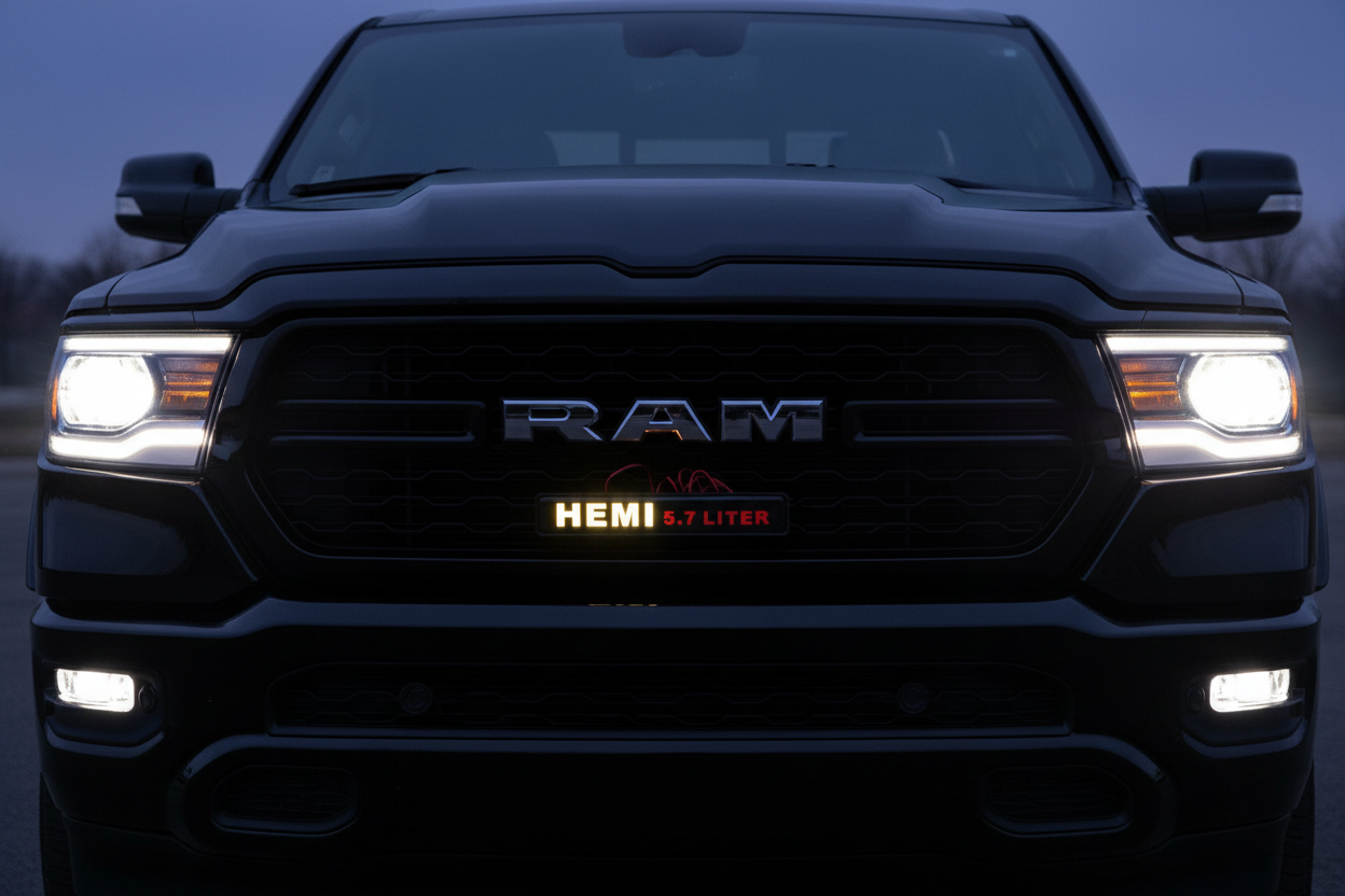 HEMI 5.7L LED Glowing Grille Emblem