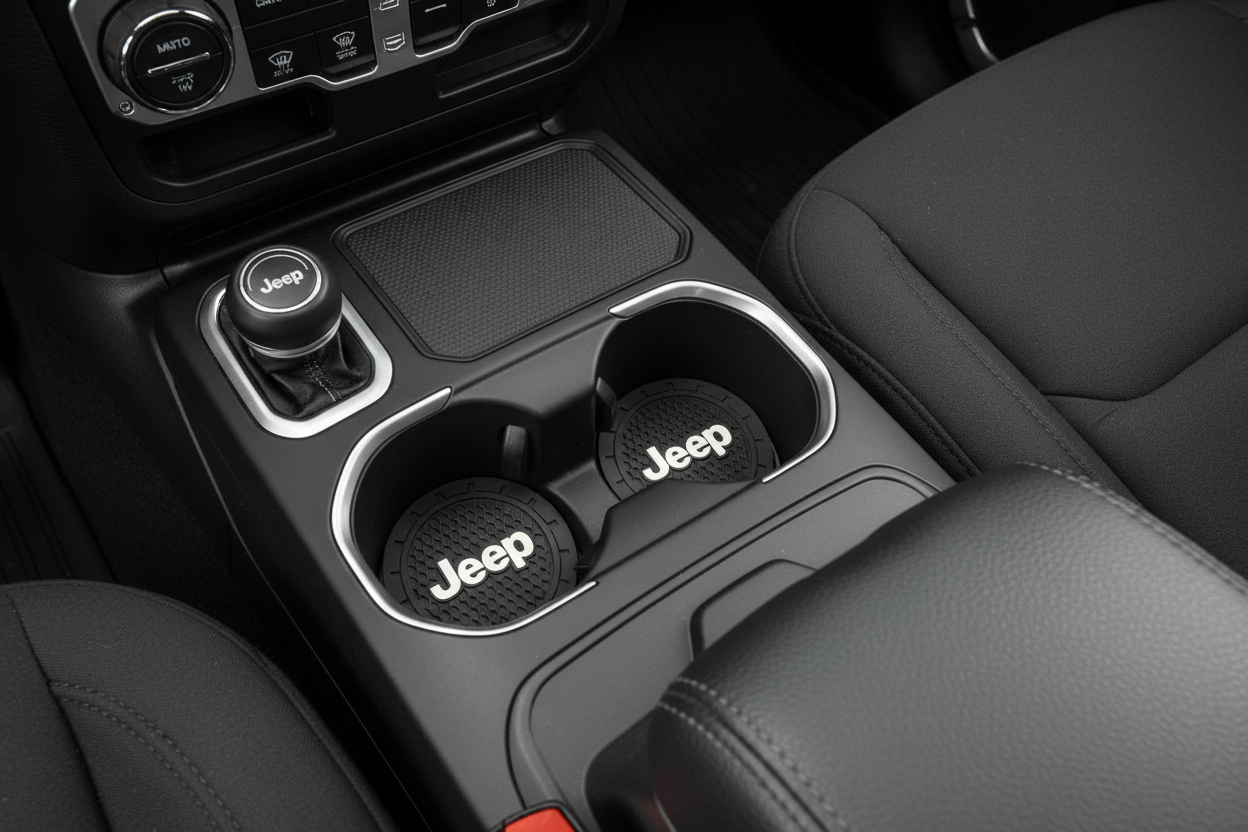 Jeep All Black Cup Coasters