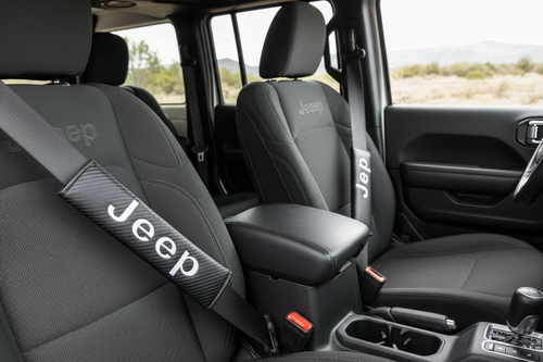 Jeep Carbon Fiber Seatbelt Covers