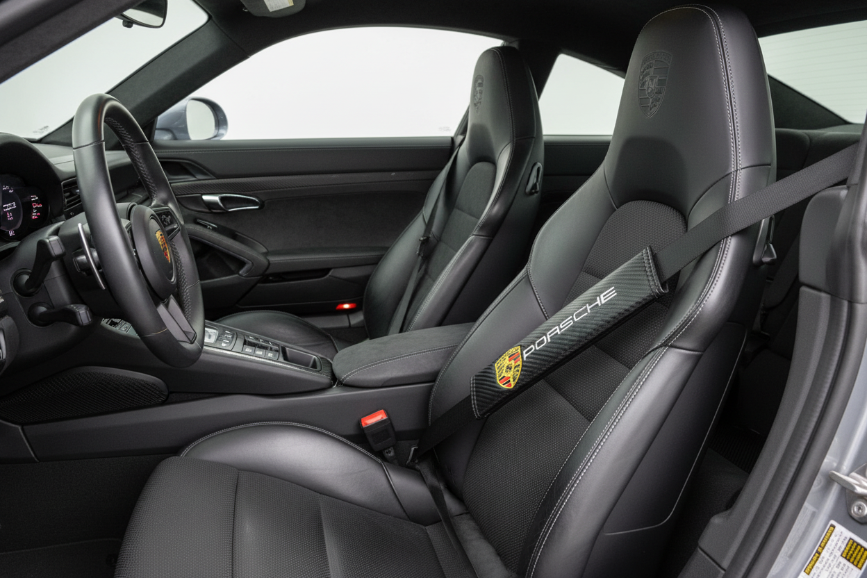Porsche Carbon Fiber Seatbelt Covers