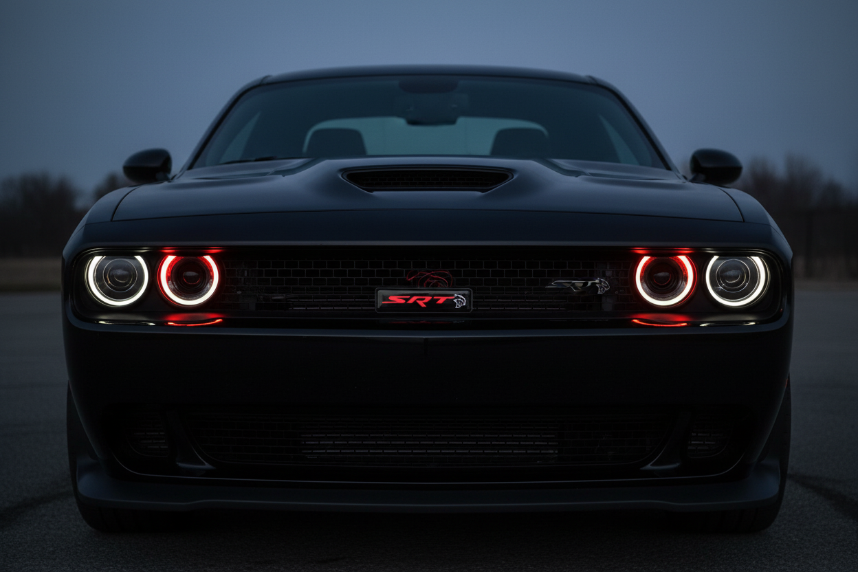SRT Hellcat LED Glowing Grille Emblem