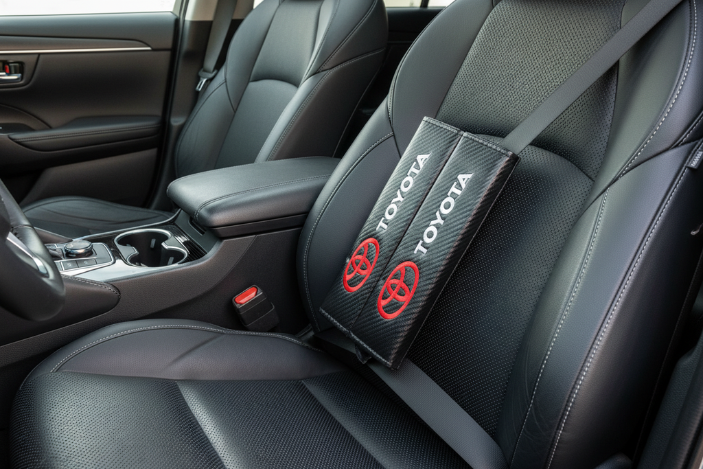 Toyota Carbon Fiber Seatbelt Covers