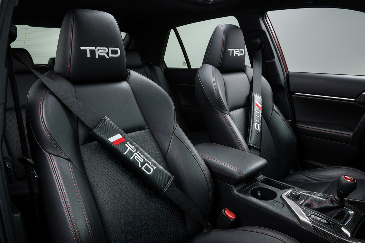 Toyota TRD Carbon Fiber Seatbelt Covers